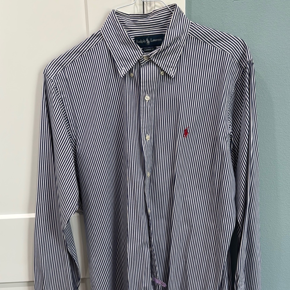 Ralph Lauren Blue Casual Button Down Shirt